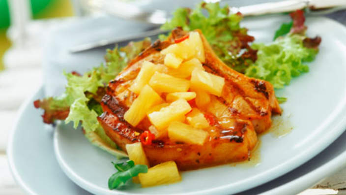 Pork with Pineapple Salsa - Fight Diabetes